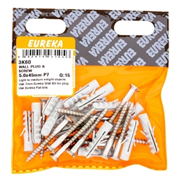 3K60 - Wall Plug & Screw